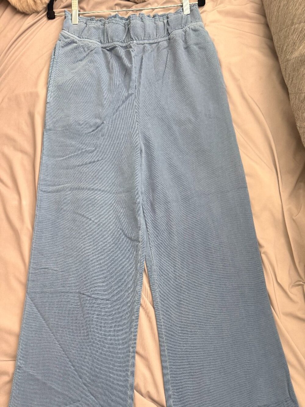 Double Zero Women’s Pants Sz Small Blue Gray Wide - Picture 2 of 4